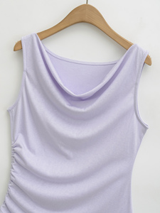 Camiseta sin mangas de algodón premium para mujer, cómoda, informal, básica, de verano, al por mayor - Product Image 5