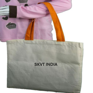 Sac fourre-tout personnalisable en coton 100% biologique, grande capacité, en toile, avec fermeture éclair, réutilisable, logo personnalisé, promotionnel, naturel, pour le shopping - Product Image 2