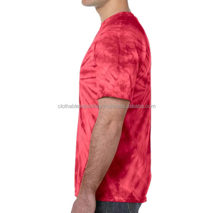 T-shirt surdimensionné personnalisé tie-dye avec impression tie-dye de haute qualité, col rond, motif uni pour homme, vêtements décontractés - Product Image 6