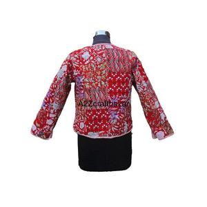 เสื้อแจ็คเก็ตถักมือสไตล์วินเทจผ้าฝ้ายติดกระดุมสำหรับฤดูร้อน ใส่ได้สองด้าน เป็นมิตรกับสิ่งแวดล้อม ระบายอากาศได้ดี สำหรับผู้หญิง - Product Image 5