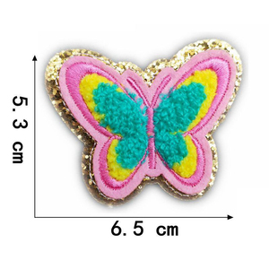 Flower Chenille Embroidery <b>Patch</b> Glitter Sequin Iron <b>on</b> <b>Sew</b> <b>on</b> Applique for Clothing Bags Hats Wholesale Custom Chenille - Product Image 5