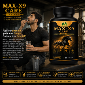 Tabletas de Extracto Herbal MY HERBALS MAX-X9 CARE 500mg, Fórmula para Mejorar el Rendimiento, Energía y Resistencia Física - Product Image 5
