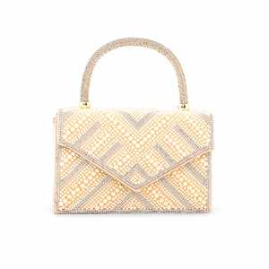 กระเป๋าคลัทช์เจ้าสาวสำหรับผู้หญิง แชมเปญ 500 กรัม P24366 - Product Image 3