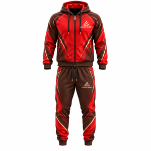 Conjunto Deportivo Sublimado al Por Mayor para Equipos Deportivos, Chaqueta y Pantalones con Logotipo y Nombre Personalizados, Ropa Deportiva Transpirable - Product Image 1