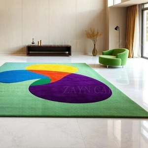 Alfombra Decorativa de Lujo, Hecha a Mano, de Lana, Diseño Abstracto, para Interiores y Exteriores, Decoración del Hogar, Alfombra Moderna con Patrón Abstracto - Product Image 3