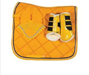 Tapis de selle d'équitation professionnels personnalisés imperméables en laine, satin et mousse, couleurs unies, pour dressage, en coton, pour sports équestres anglais - Product Image 1