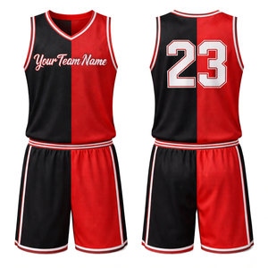 Ensemble d'uniformes de basketball professionnels, maillot et short de basketball personnalisés, vêtements de sport respirants en mesh, vêtements d'entraînement de qualité supérieure - Product Image 2