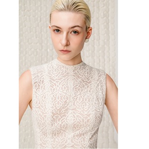 New Trend Women <b>Tops</b> And Blouses Sleeveless ZERAPHIEL PEPLUM Blouses Mock Neck Elegant Shirts For Women For Resort Event - Product Image 6