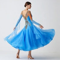 Yundance – nouvelle robe de danse moderne avec des pierres, robe de danse de salon standard international, B-2186
