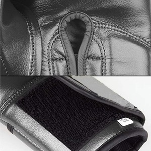 Guantes de Boxeo de Cuero Vacuno de Buena Calidad, con Logotipo Personalizado, para Entrenamiento de Adultos, Competencia y Fitness - Product Image 3