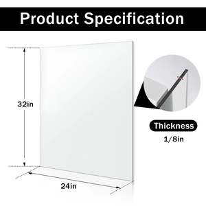 Acrílico Transparente de 24x31 Pulgadas para Láminas de Plexiglás, Materiales Decorativos para Proyectos de Bricolaje, Materiales Plásticos para Manualidades - Product Image 5