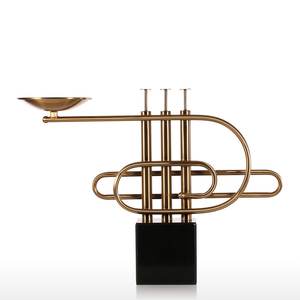 Adorno de Mesa con Base de Mármol y Elementos Musicales, Elegante Decoración para Bodas y Hogar, Ideal para Cenas a la Luz de las Velas - Product Image 5