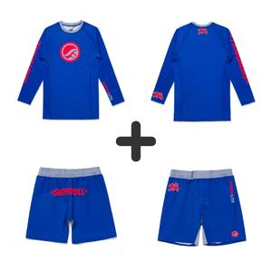 Ensemble Rashguard et short MMA Shoyoroll Batch 145 Retro LS - Product Image 1
