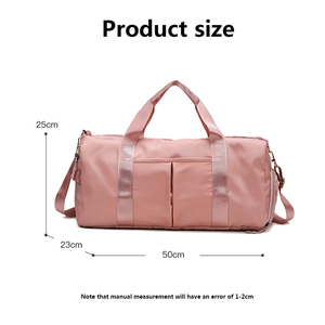 Cheap Custom Logo Unisex Travel <b>Duffel</b> <b>Bag</b> Made Of Waterproof Polyester With Shoe Compartment Dry Wet Separated Gym Pack - Product Image 3