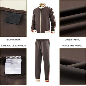 Ensemble de survêtement pour homme en polyester durable, logo personnalisé, respirant, séchage rapide, vêtements de sport pour la compétition et l'entraînement - Product Image 3