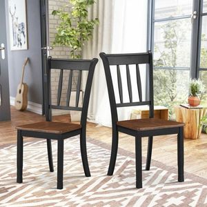 Set di 2 sedie da pranzo in legno massello Whitesburg con schienale a fuso - Product Image 5