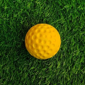 Balle de cricket jaune en PU de haute qualité, 9 pouces, couleurs et logo personnalisables, 145g, pour entraînement professionnel, prix d'usine - Product Image 6