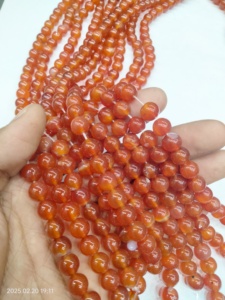 ลูกปัดคาร์เนเลียนธรรมชาติ - Product Image 3