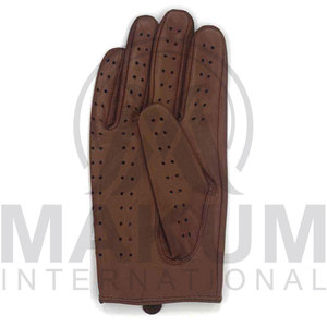 Gants de travail en cuir de mouton avec sangle, confortables et résistants à l'abrasion, pour la conduite et le travail - Product Image 3