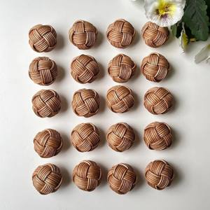 Super offre : poignées de porte intérieures, accessoires de meubles, boutons de porte en rotin, boutons de commode - Product Image 1