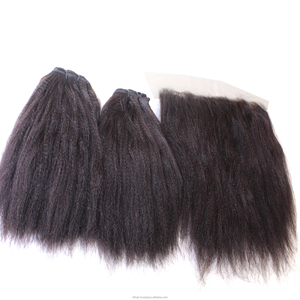 Discover Kinky Straight <b>Half</b> <b>Wig</b> Made 100% Virgin Human Hair HD Lace Lightweight Comfort Flexible Small Size - Product Image 4