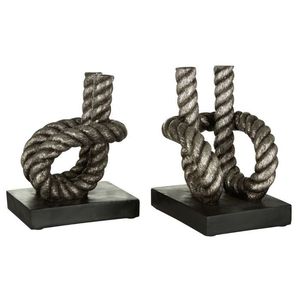 Trusted Manufacturer Classic Aluminum Silver Plated Bookends Featuring Premium Metallic Shine For Office Desk Library Display - Product Image 1