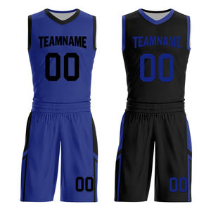 Uniforme de Baloncesto Transpirable, Antibacterial y de Secado Rápido, Tallas Grandes, Corte Regular, Impresión por Sublimación Personalizada, en Venta - Product Image 1