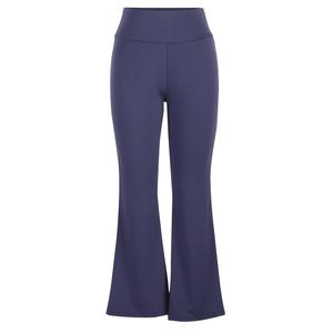 Women's <b>Bootleg</b> Yoga Pants High Waist Flare Pants Solid Color Knitted Elastic Waist Full Length Casual Spring Style <b>Leggings</b> Fit - Product Image 1