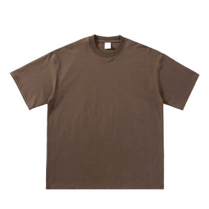 Nouveau style, vente en gros, t-shirt oversize 100% coton, poids lourd, logo et design personnalisés, t-shirt homme avec impression en relief, service OEM - Product Image 4