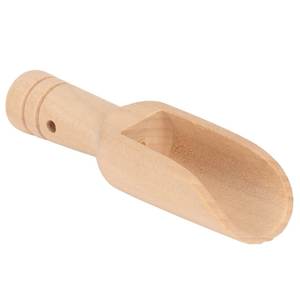 Cuillère de cuisine classique en bois écologique avec longues et petites poignées pour café, farine, sucre, riz, épices - Product Image 1