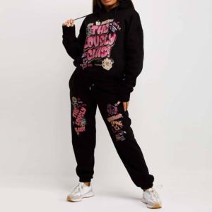 High Quality Custom Made Women's XL Top Wholesale Casual Wear Jogging Tracksuits High-End Winter Sports <b>Clothing</b> Logo Plus Size - Product Image 4