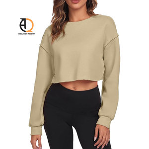 Sudadera Corta de Forro Polar para Mujer, Estilo Casual y Holgado - Product Image 6