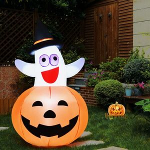 Fantasma Gonfiabile di Halloween con Luci LED da 5 Piedi, Decorazioni per Giardino Esterno, Fantasma Gonfiabile con Luci LED - Product Image 2