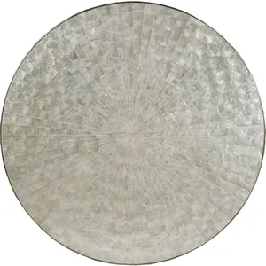 Table console de luxe en acier inoxydable faite à la main, forme ronde, mobilier moderne, tables de surface, de Zahid Exports (Inde) - Product Image 1