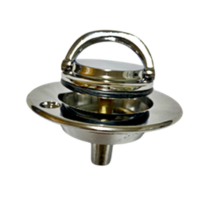 PSB0056 Drain de baignoire moderne en laiton avec finition chromée/nickel satiné, installation à visser - Product Image 3