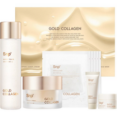 Set SNP Gold Collagen Daily Care 11 Pezzi con Ingredienti Peptidici per il Viso a Prezzo Scontato - Product Image 1