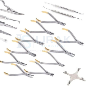 Ensemble de forceps chirurgicaux dentaires en acier inoxydable, manuels, classe I, étui rouge - Product Image 2