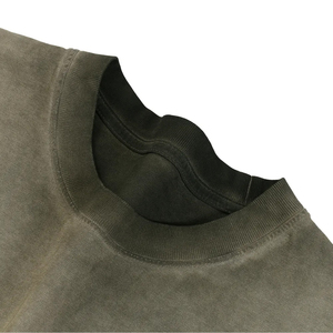 Vintage Washed <b>T</b>-shirt Men's Short Sleeve Customized Loose Trend Black Summer Quick Drying Boxy Cropped Oversized <b>T</b>-shirts - Product Image 6