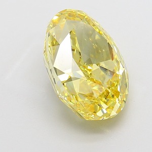 Diamant ovale jaune vif fantaisie de 10,01 carats, pureté SI1, excellente taille, diamant certifié pour bijoux de luxe - Product Image 3