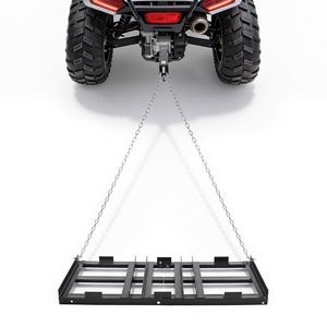 Adjustable Width 50lbs Load Capacity Heavy Duty Tow-Behind Driveway Grader Drag Harrow 48 X 20 Lawn Motorcycle ATV <b>Trailers</b> - Product Image 1