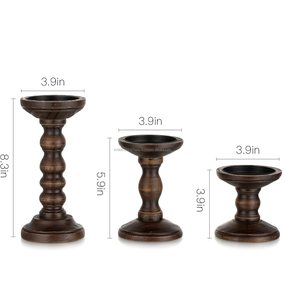 Porte-bougie en bois fait main de qualité supérieure, design unique pour la maison, le bureau, la décoration de Noël, couleur/taille personnalisée, indien - Product Image 4