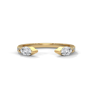 Anillo de Oro Premium con Diamantes Creados en Laboratorio, Diseño Elegante para Regalo de Aniversario y Uso Diario - Product Image 1