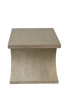 Mesa Auxiliar para Sala de Estar, Madera de Fresno, Chapa de Madera, Multifuncional, Color Marrón Claro, 24*24*21, Madera Sólida, Mueble Antiguo de Estilo Comercial - Product Image 4