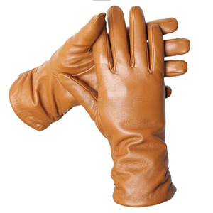 Gants de travail HARAZ HRZ-239 en cuir de vache véritable, compatibles écran tactile, chauds pour l'hiver, design thermique écologique, non doublés, longueur poignet - Product Image 3