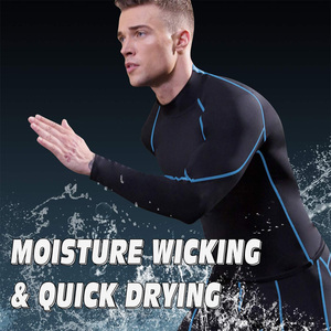 T-shirt de compression à manches longues pour homme, personnalisable, coupe ajustée, vêtements de sport pour la course à pied, l'entraînement et la remise en forme - Product Image 5