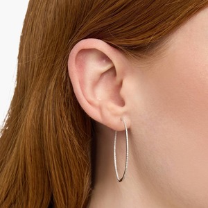 Pendientes de Aro con Diamantes Cultivados en Laboratorio de 0.35ct, Oro Rosa de 14K, Estilo Huggie, Minimalistas, Elegantes, Regalo para Novia, Fiesta - Product Image 6