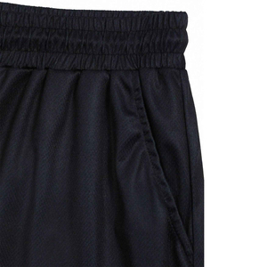 <b>Men's</b> Black Drawstring <b>Shorts</b> With <b>White</b> Screen Print Quick Dry Casual Knitted Fashion <b>Shorts</b> - Product Image 4