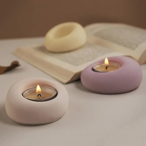 Factory Price Wholesale European Quality Tall Rustic Acrylic Resin Swirl <b>Candle</b> Stand Holders for Home Wed Table Deco Spot - Product Image 2