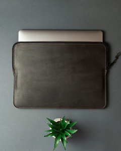 Handmade Real Leather Sleeve Stone Guard Protective <b>Cover</b> <b>Laptop</b> Sleeve Bag for Pro 16 Inch LLS-0020 - Product Image 6