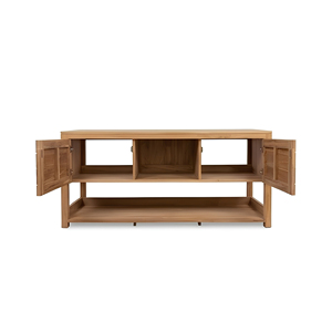 Teak Bathroom Vanity <b>Unit</b> for Hotel Project Double Vessel Basin Counter Cabinet Commercial Resort Contract Furniture Indonesia - Product Image 3